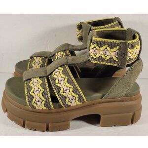 UGG Ashton Heritage Braid Sandals Toasted Olive Women’s Size 8 Platform